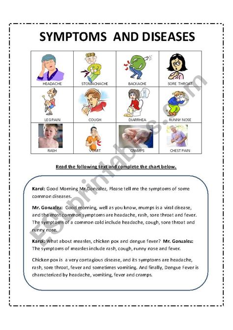 Communicable Diseases Worksheet