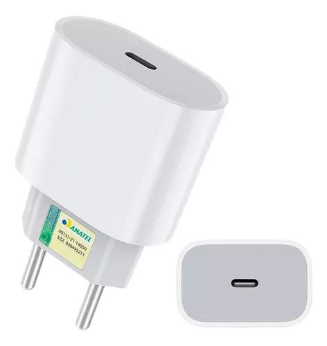 Fonte Carregador Usb C Para IPhone 11 De 20w Turbo Anatel