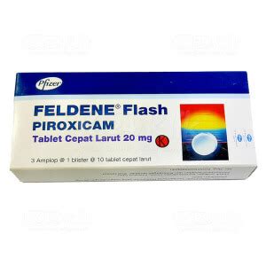 Feldene Flash 20 Mg Tablet Manfaat Dosis Efek Sa