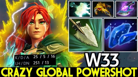 W33 Windranger Crazy Global Powershot No Mercy 25 Kills Dota 2 YouTube