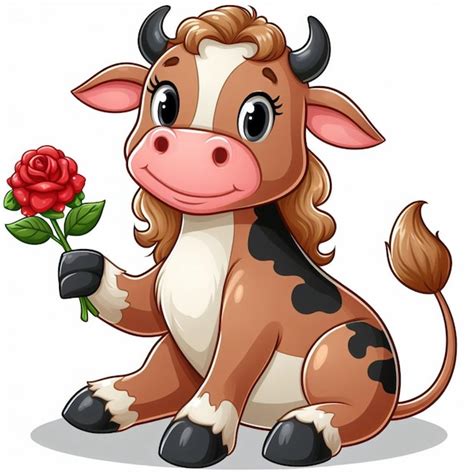 Premium Vector Cute Cattle Vector Cartoon Illustration