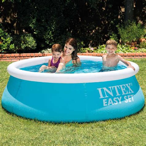 Piscina Infantil Infl Vel Litros Easy Set Redonda Intex