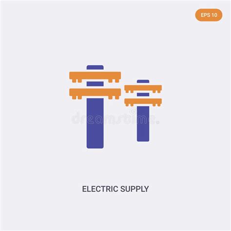 2 Color Supply Chain Concept Vector Icon Isolated Two Color Supply