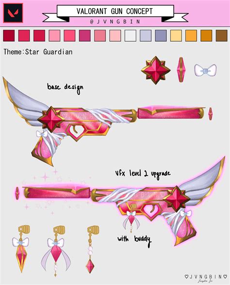 Valorant Ghost Skin Star Guardian Concept Fan Made By Me Valorant