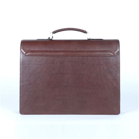 Handmade Leather Brown Briefcase - Etsy