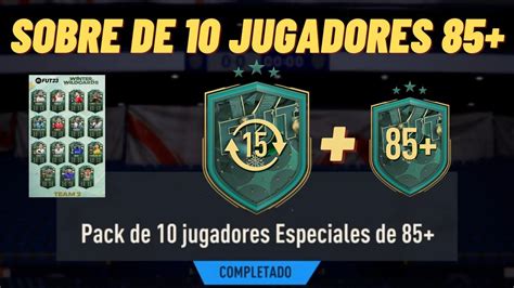 MI SOBRE DE 10 JUGADORES ESPECIALES DE 85 Y DOBLE MEJORA DE JUGADOR 85