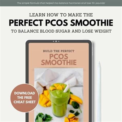 Pcos Smoothies Cheat Sheet What Molly Made