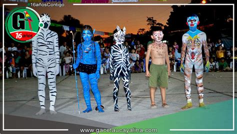 Niños participan en concurso de cuerpos pintados en Tahuanía Gaceta