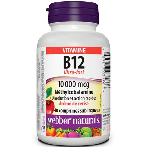 Webber Naturals Vitamin B12 Ultra Strength 10 000mcg Canada