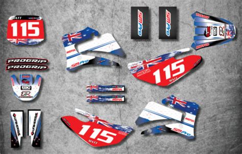 Full Custom Graphic Kit Aussie Pride Style Fits Yamaha Ttr