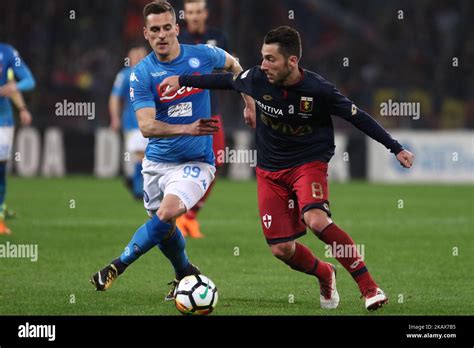 Ervin Zukanovic of Genoa CFC and Jose Callejon (SSC Napoli) during the ...