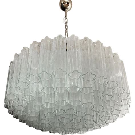 Lustre Vintage En Verre De Murano Italie