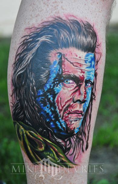 Braveheart Tattoo by Mike DeVries: TattooNOW