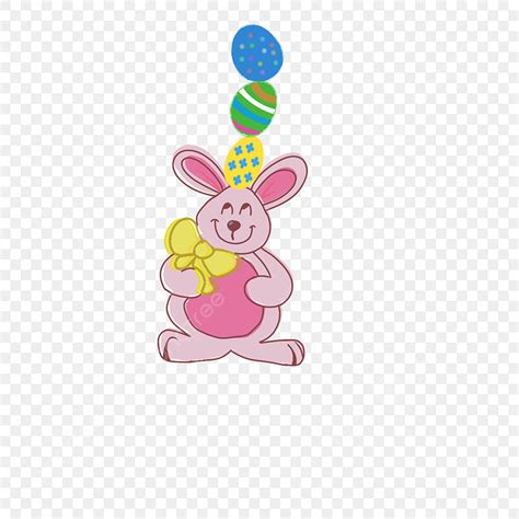 Easter Bunny Egg Png Image Cute Cartoon Easter Bunny Top Egg Element Cute Cartoon Easter Png