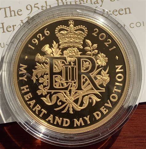 2021 Queens 95th Birthday Gold Proof Two Ounce £200 M J Hughes Coins