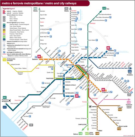 Metro Řím Mapa MHD ceny jízdenek trasy Doprava