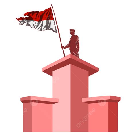 Dia De Los Heroes Nacionales Vector Png Bandera Edificio Rojo Y