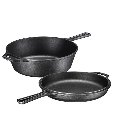 Buy Bruntmor Cast Iron Skillet Cast Iron Pots And Pan Sets 3 Quart Pre Seasoned Cast Iron