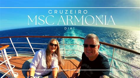 Cruzeiro MSC ARMONIA Dia 1 Saindo do Porto de Itajaí 4K YouTube