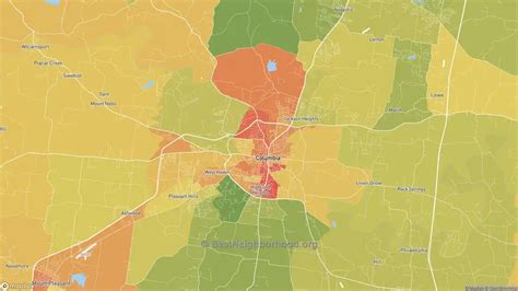 The Best Neighborhoods in Columbia, TN by Home Value | BestNeighborhood.org