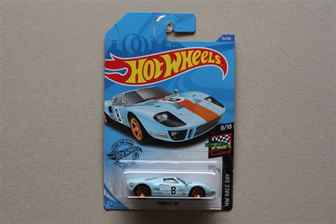 Hot Wheels Hw Race Day Ford Gt Gulf Blue