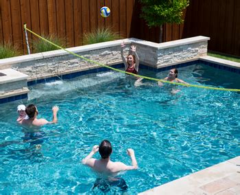 Great Family Outdoor Pool Volleyball Net System, with fillable bases ...