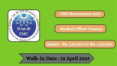 Tmc Recruitment 2024 Walk In Interviews For Medical Officer On 22 April 2024 News