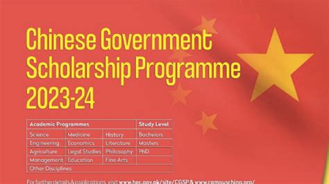 Chinese Government Scholarship Program How To Apply