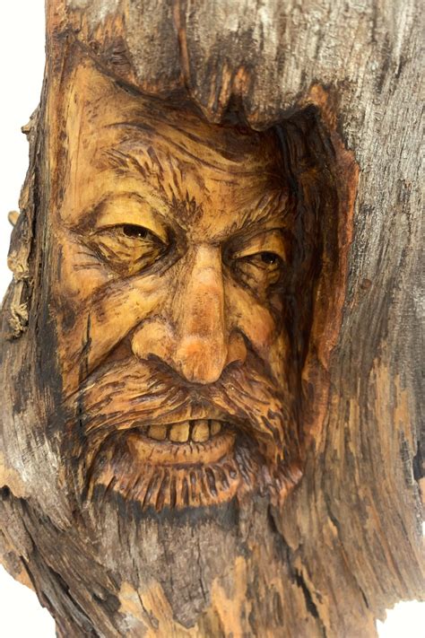 Wood Carving Hand Carved Wood Art Wood Wall Art Wood Spirit Carving