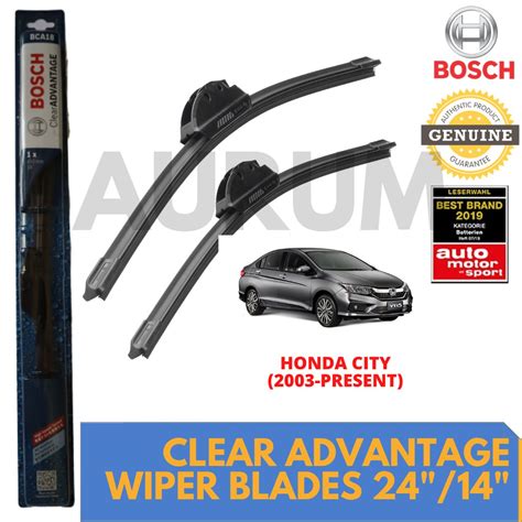 Bosch CLEAR ADVANTAGE Wiper Blade Set For Honda Honda City 2003