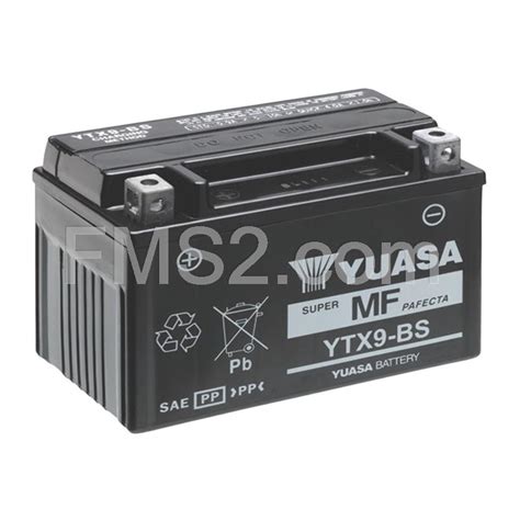 Batteria Yuasa Ytx Bs Volt Ah Tipo Mf Ricambio