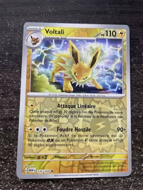 VOLTALI REVERSE Pokémon 135 165 Ev3 5 Ecarlate Et Violet Mew 151 Neuf