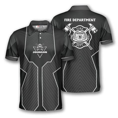 Firefighter Black Sports Style Custom Firefighter Shirts For Men Primesty