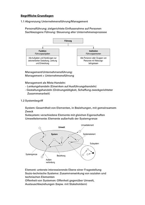 Unternehmensf Hrung Zusammenfassung Sb Begriffliche Grundlagen