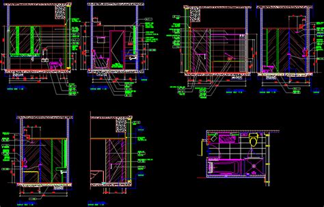 Bathroom Detail Dwg Detail For Autocad • Designs Cad