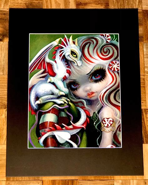 Peppermint Dragonling Art Print By Artist Jasmine Becket Griffith