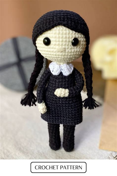 Halloween Dark Doll Crochet Pattern Amigurumi Movie Doll Crochet