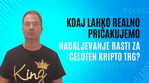 KRIPTOVALUTE Kdaj lahko REALNO pričakujemo NADALJEVANJE RASTI za