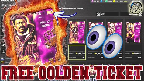 How To Get A Free Golden Ticket Now In Madden Ultimate Team Madden