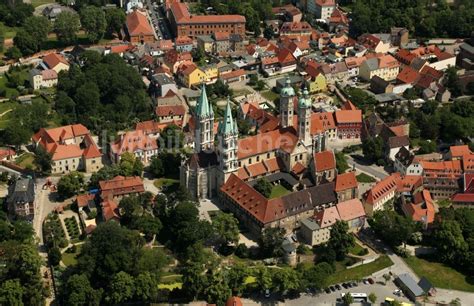 Naumburg Saale aus der Vogelperspektive Kirchengebäude Naumburger