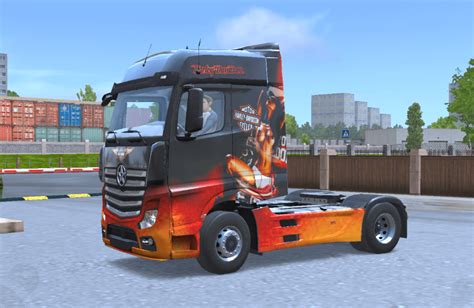 Mercedes Actros Skin Harley Davidson Truckers Of Europe 3 Skins