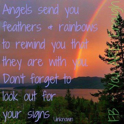 Angels Send You Feathers Rainbows To Remind You That They Are With