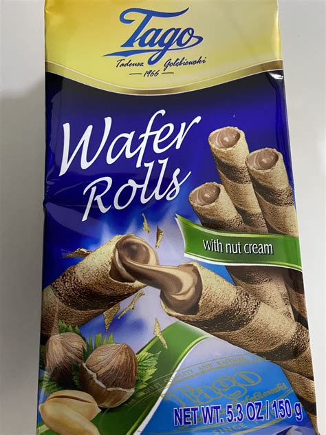 Tago Nut Cream Wafer Rolls 150g Freeze N Spice