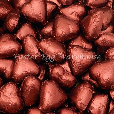 Milk Chocolate Hearts Burgundy 5kg 575 Pieces Made In Australia