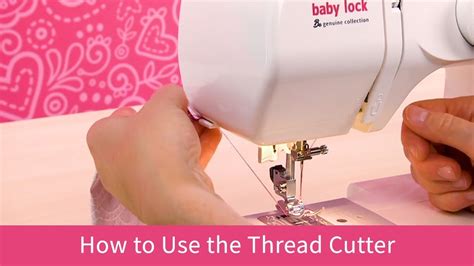 How To Use The Thread Cutter On The Joy Youtube