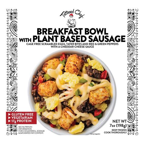 Tattooed Chef Breakfast Bowl With Plant Based Sausage Shop Entrees