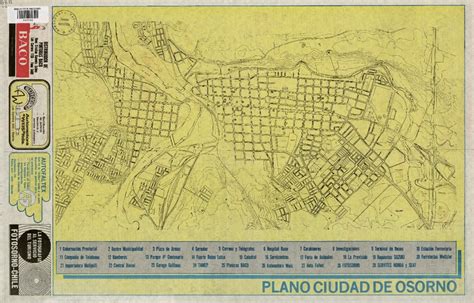 Plano Ciudad De Osorno Material Cartogr Fico Biblioteca Nacional