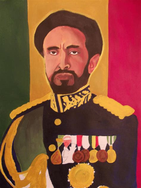 Haile Selassie I Acrylic Painting By Bohanna1985 On Deviantart