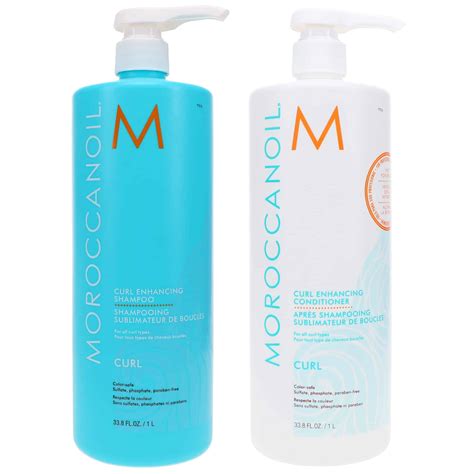 Moroccanoil Curl Enhancing Shampoo 33.8 oz & Curl Enhancing Conditioner ...