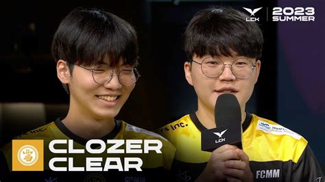 Clozer Clear 인터뷰 KDF vs LSB 07 15 2023 LCK 서머 스플릿 YouTube